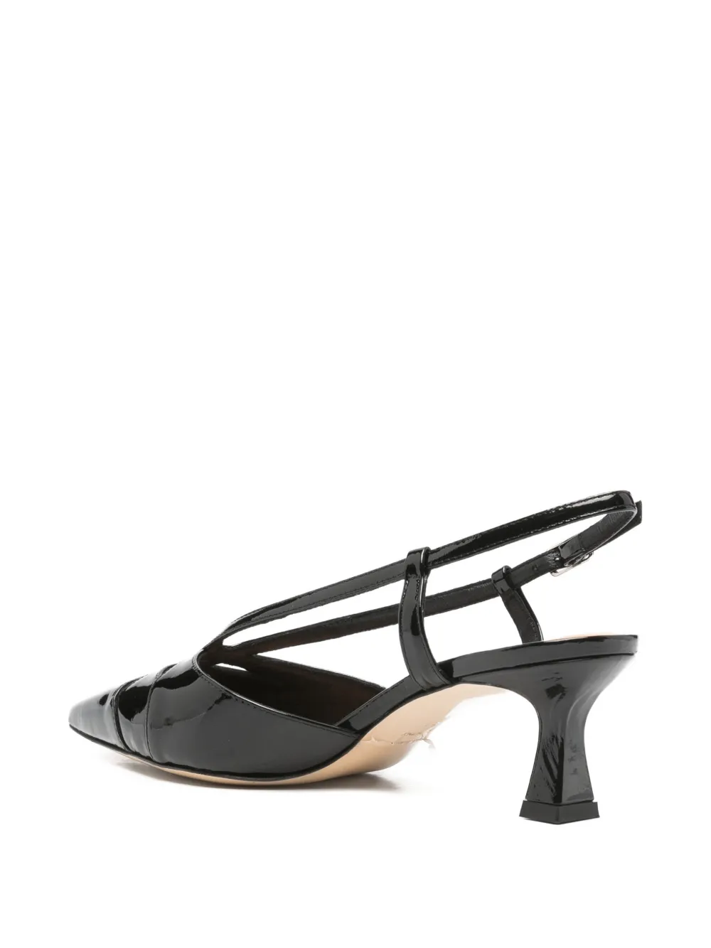 Julie Dee cut-out slingback heeled pumps Zwart