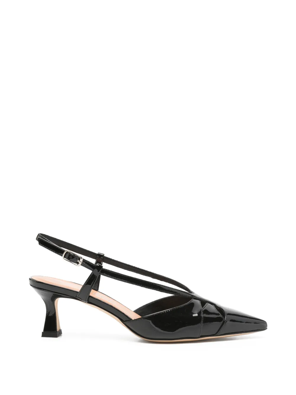 Julie Dee Slingback pumps met uitgesneden details Zwart