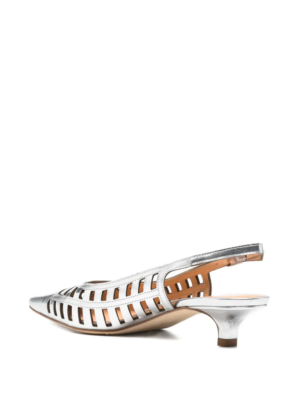 Julie Dee cut-out pumps Zilver