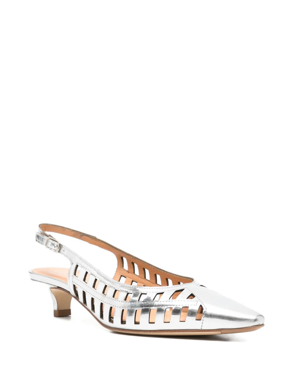 Julie Dee cut-out pumps Zilver