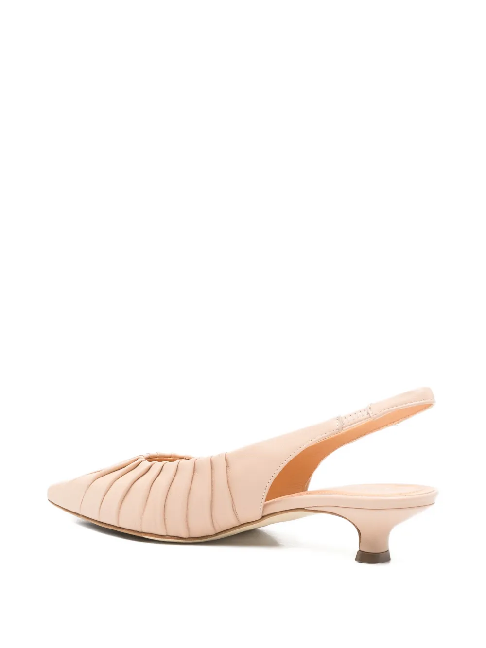 Julie Dee Pumps met ruches en hak Beige