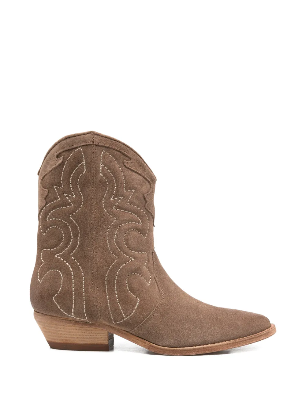 Julie Dee embroidered cowboy boots - Marrone