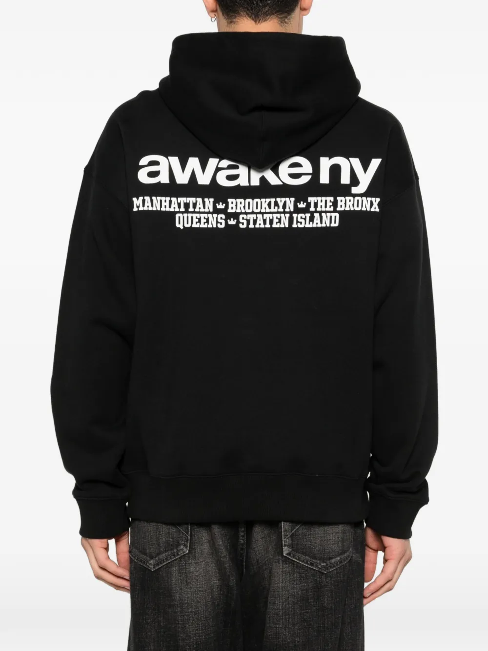 Awake NY Good Everywhere hoodie met logo Zwart