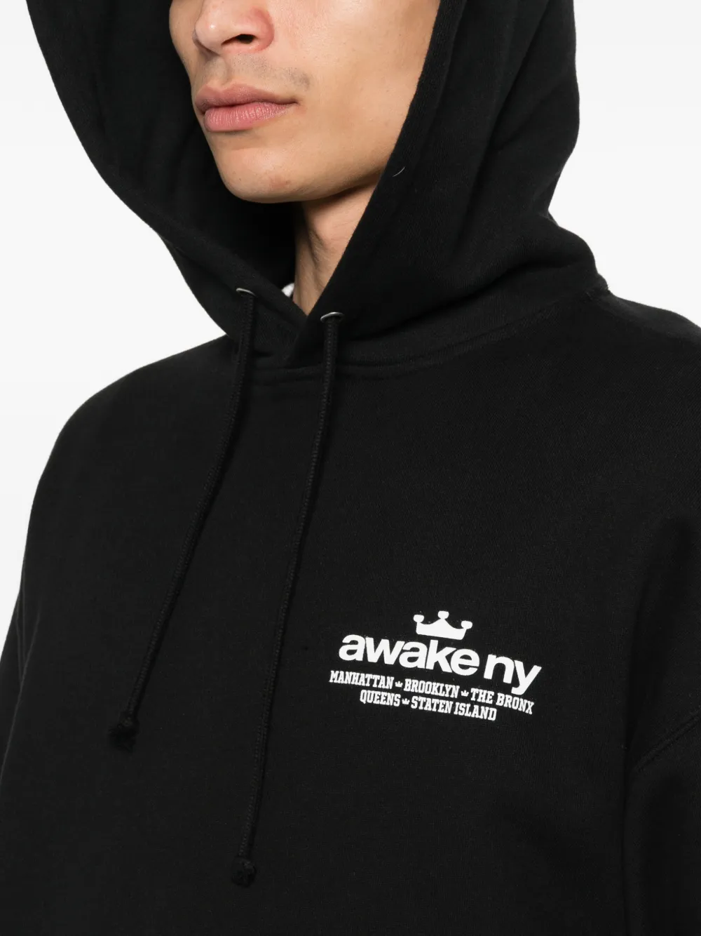 Awake NY Good Everywhere hoodie met logo Zwart