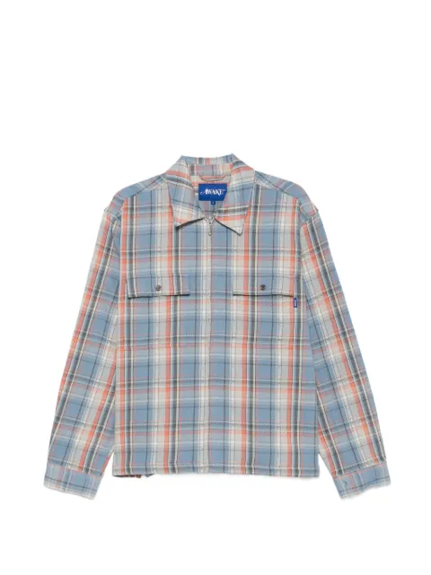 Awake NY Rivington checked zip shirt
