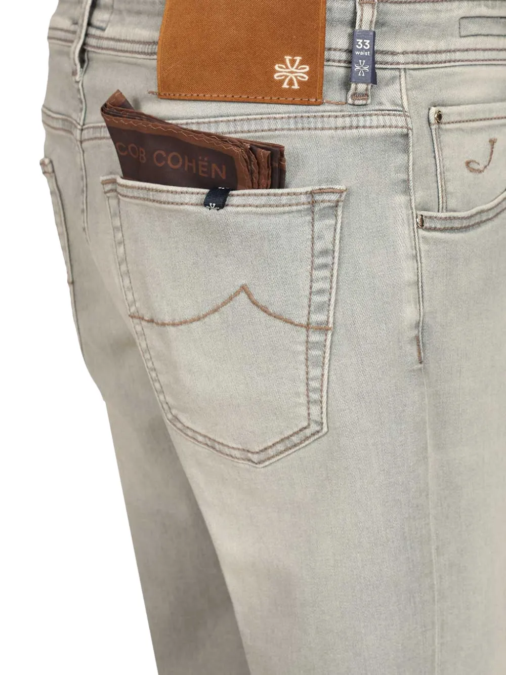 Jacob Cohën Jeans met knopen Grijs