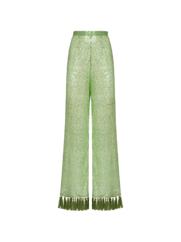 Taller Marmo Cala Escondida Trousers in Green