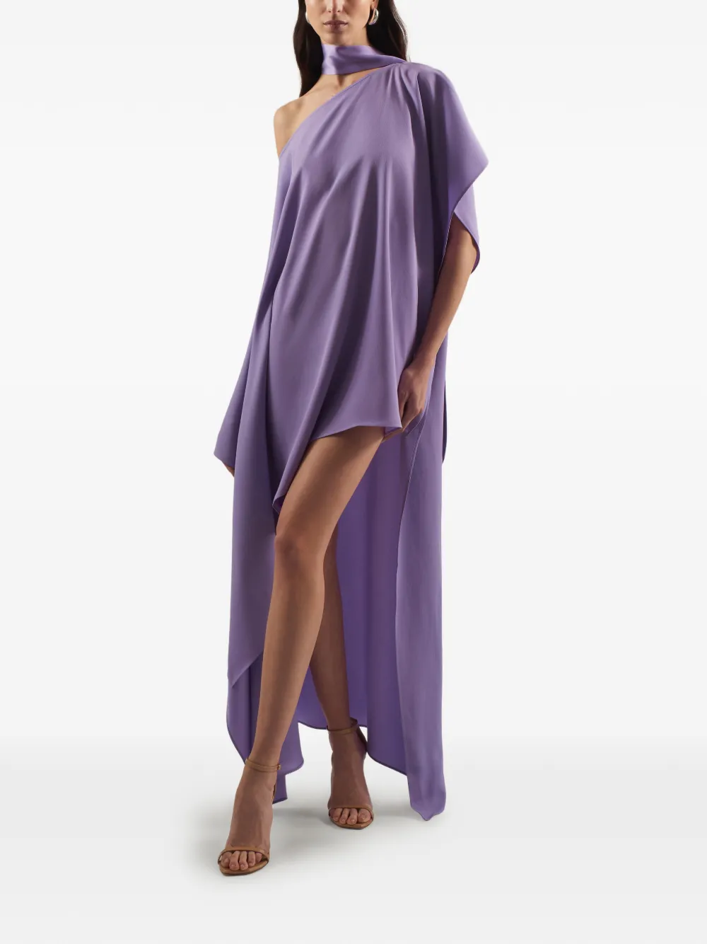 Taller Marmo Trebbia asymmetrische jurk Paars