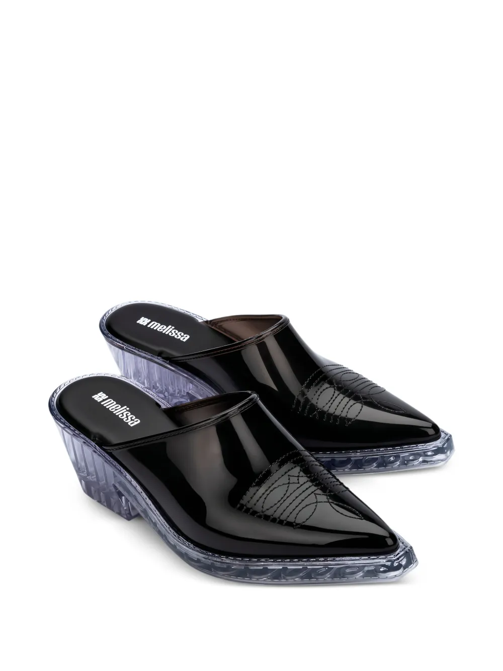  Melissa Mules A Punta - Nero 