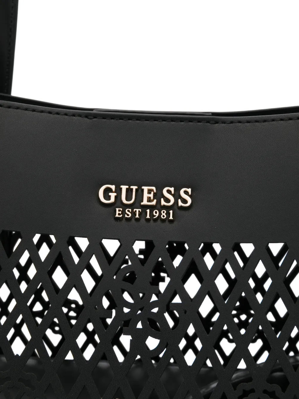 GUESS USA Letty shopper met logo Zwart