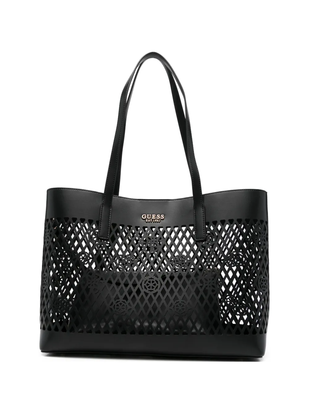GUESS USA Borsa tote Letty con logo - Nero