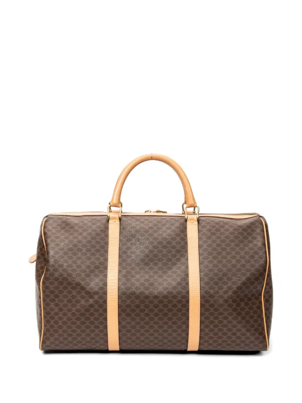 Celine Pre-Owned マカダム ボストンバッグ | ブラウン | FARFETCH JP