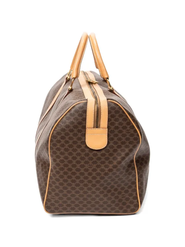 Celine Pre-Owned マカダム ボストンバッグ | ブラウン | FARFETCH JP