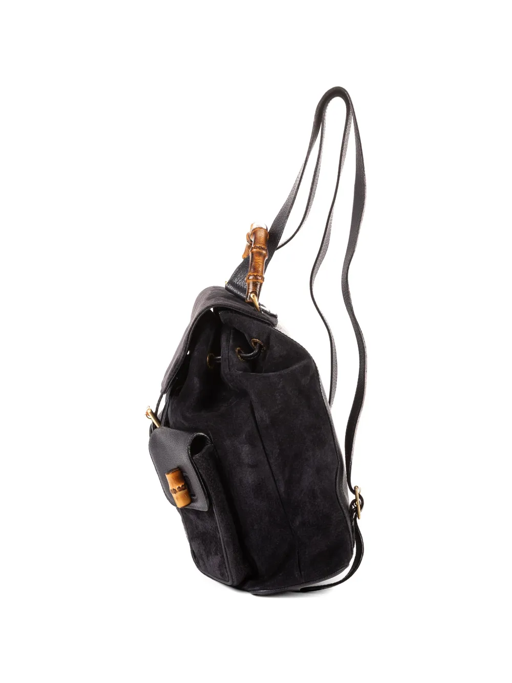 GUCCI Pre-owned Bamboo Backpack In Black