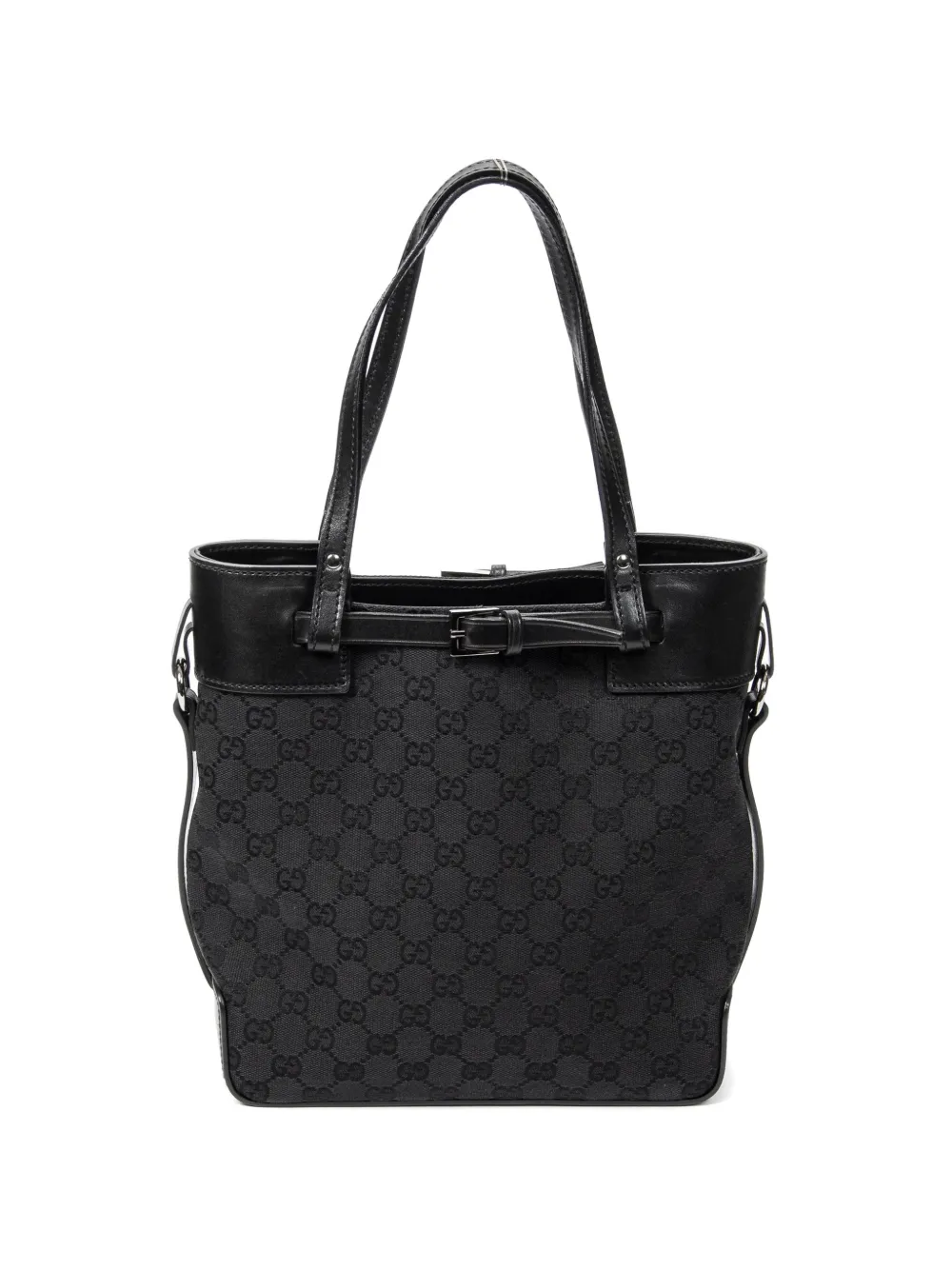 Gucci Pre-Owned Tall Belt tote bag - Nero