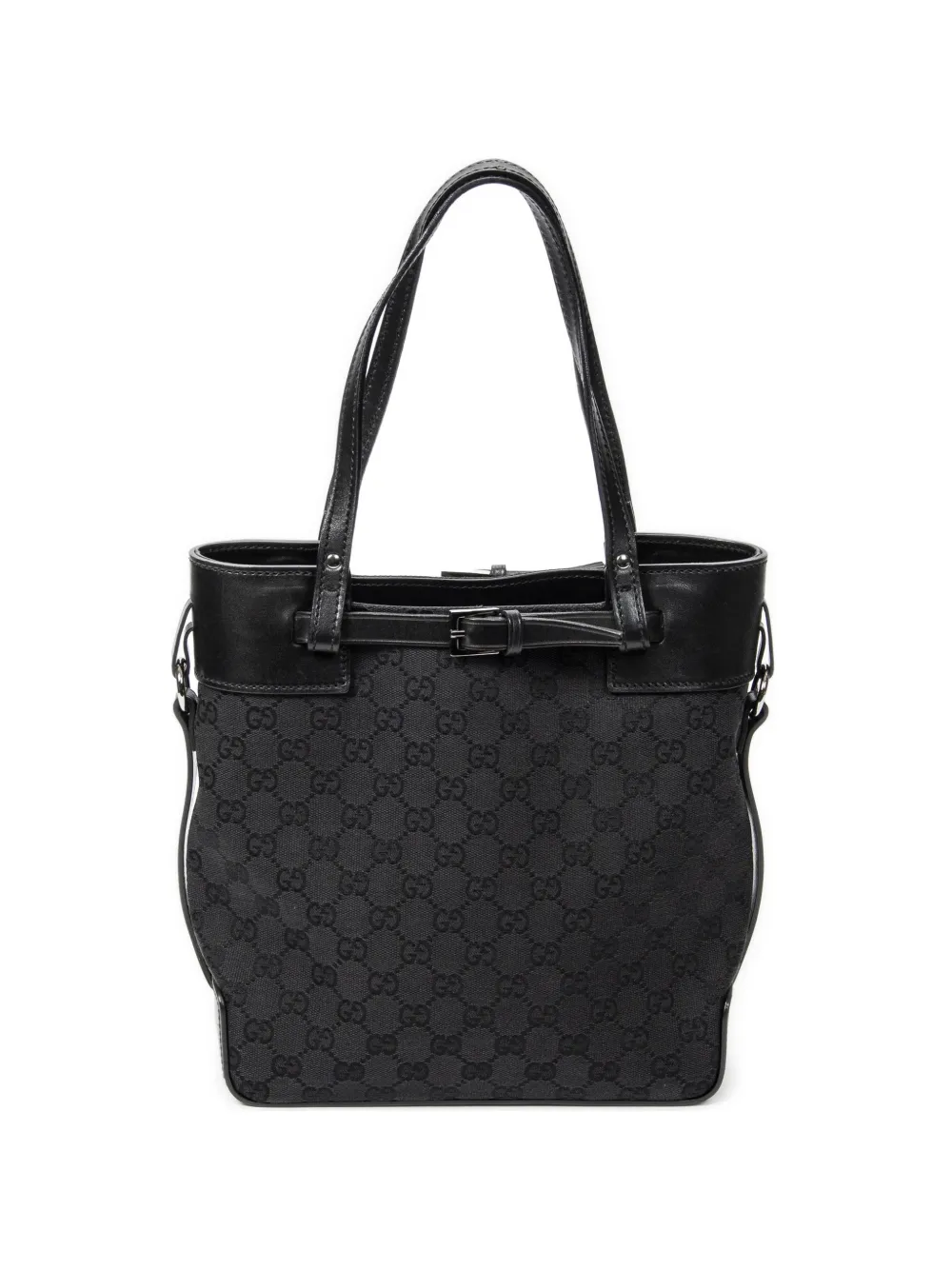 Gucci Pre-Owned Tall Belt tote bag - Nero