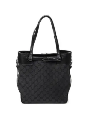 Gucci Pre-Owned 1990-2000 GGパターン ハンドバッグ | ブラック