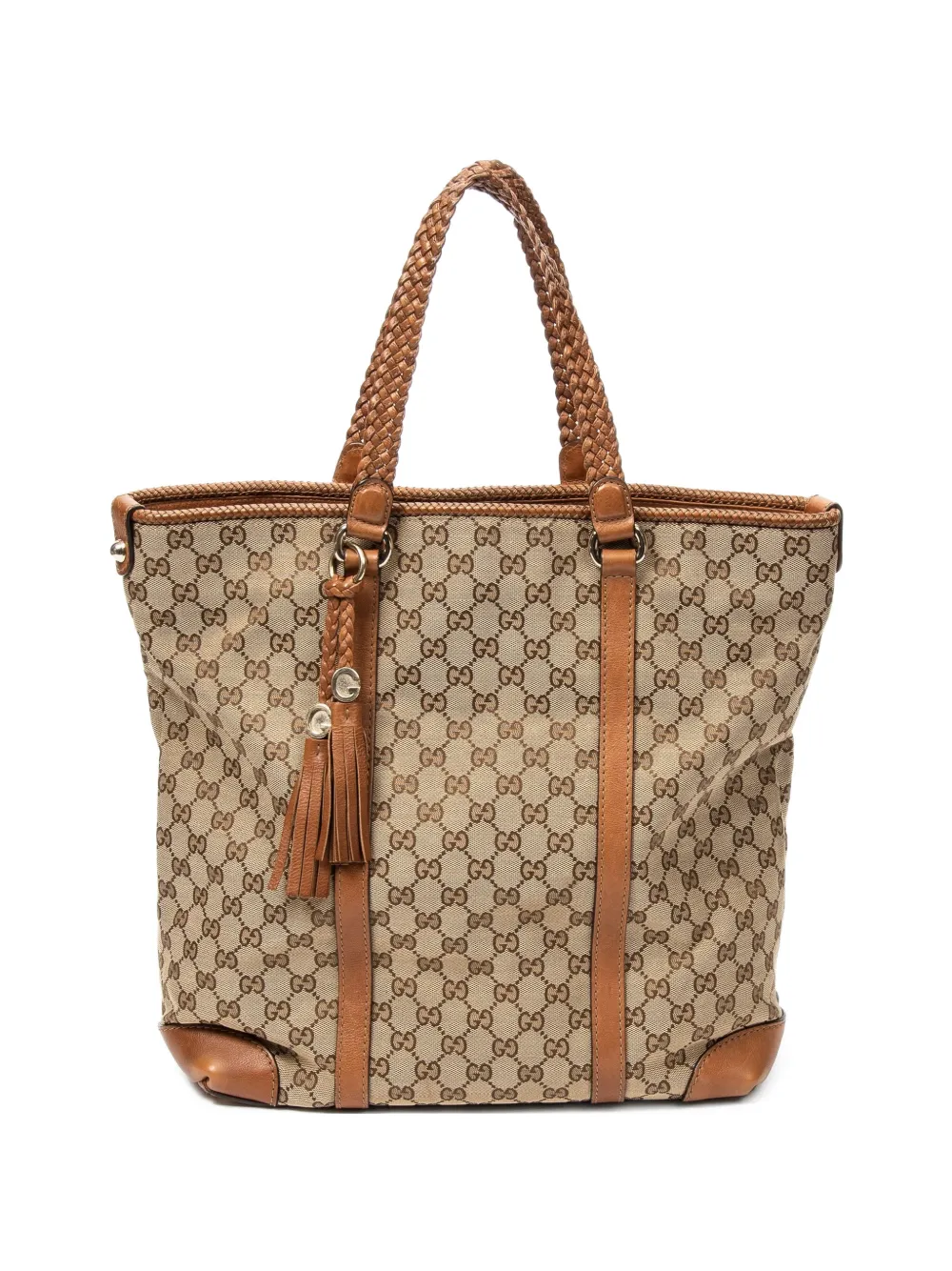 Gucci Pre-Owned large Marrakech logo-pattern tote bag - Toni neutri