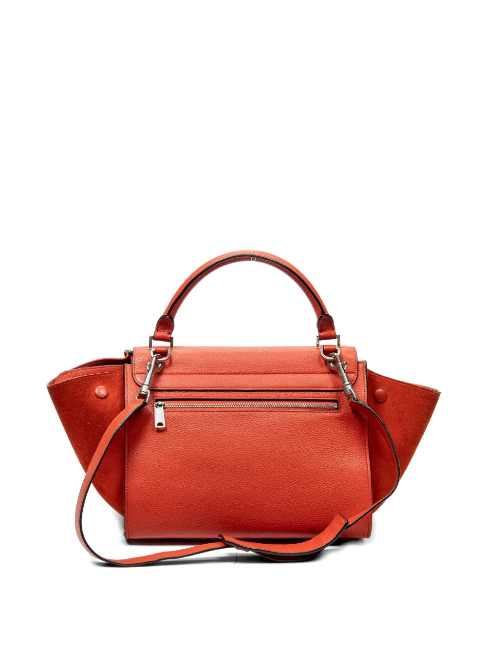 Celine Pre-Owned Trapeze leather tote bag - Arancione