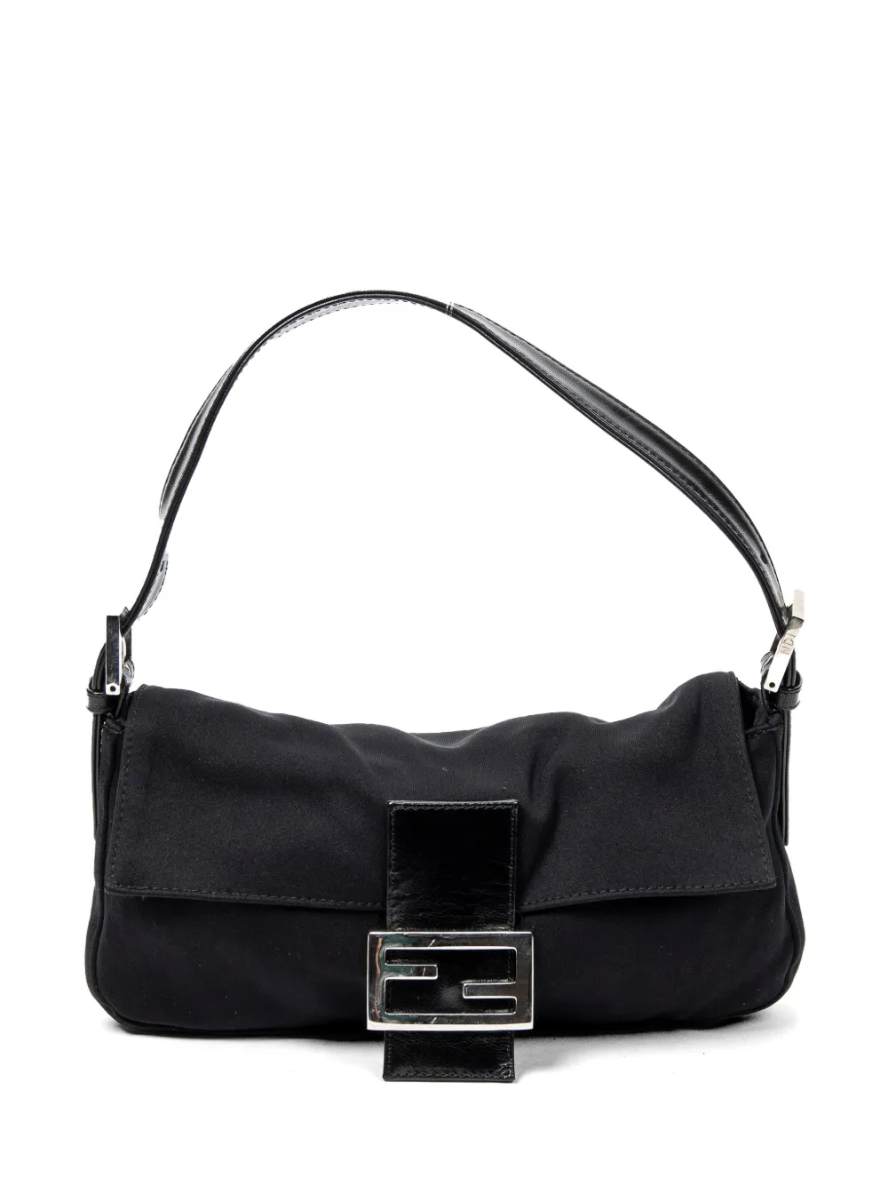 Pre-owned Fendi Baguette Shoulder Bag In Black