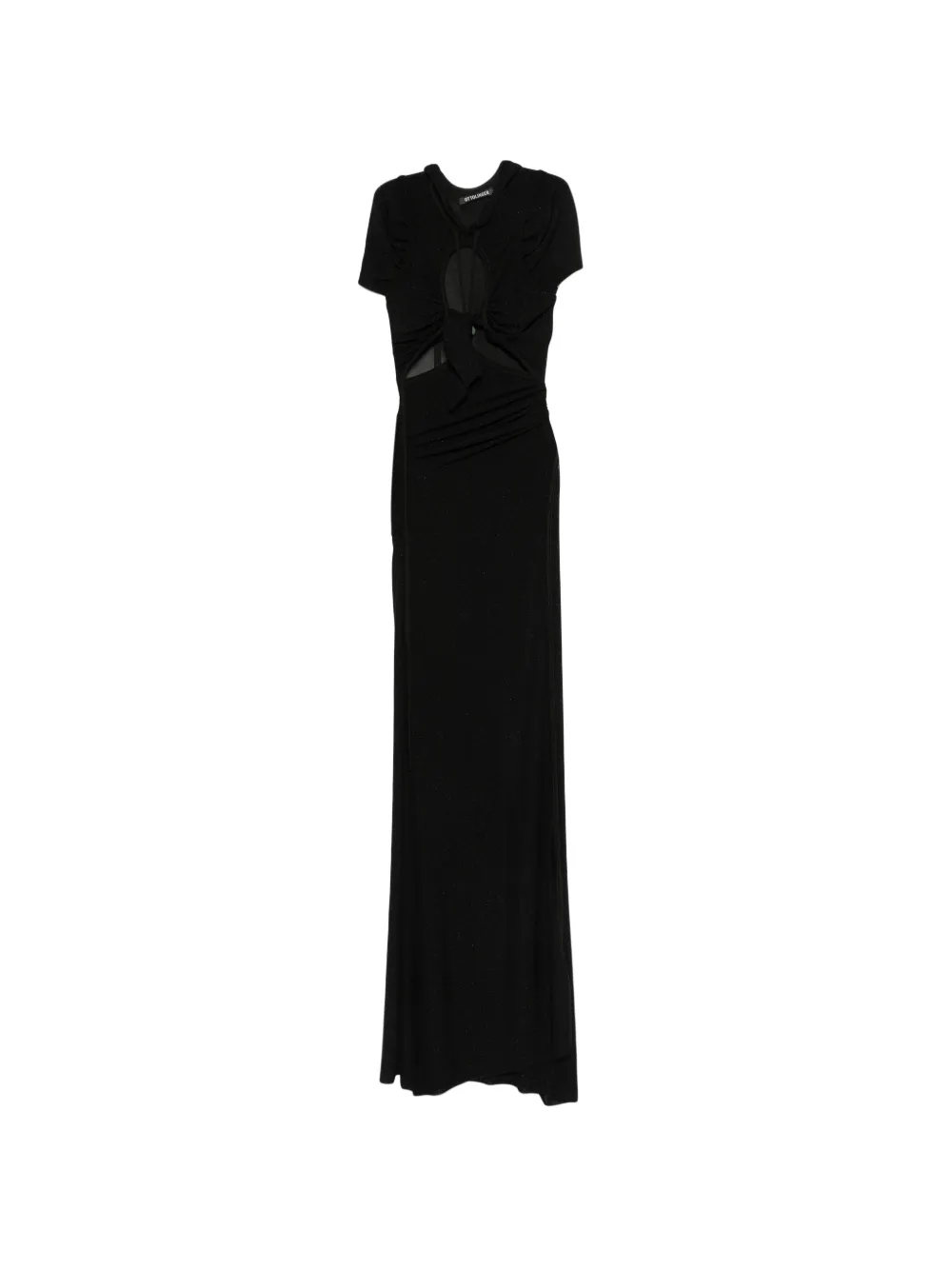 Ottolinger tie-detail maxi dress - Nero