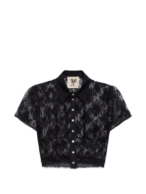 Aniye By Era floral-lace cropped shirt