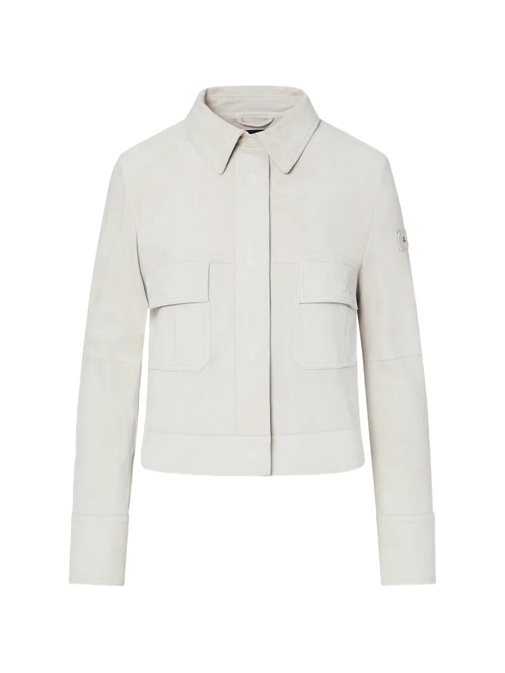 Peuterey suede chest-pocket jacket - Nude