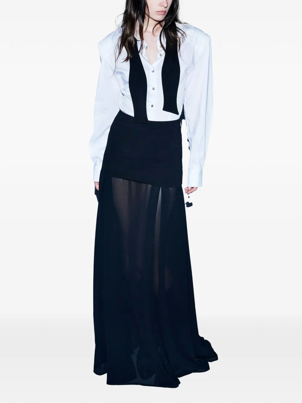 Aniye By Lavinia gelaagde maxi-rok Zwart
