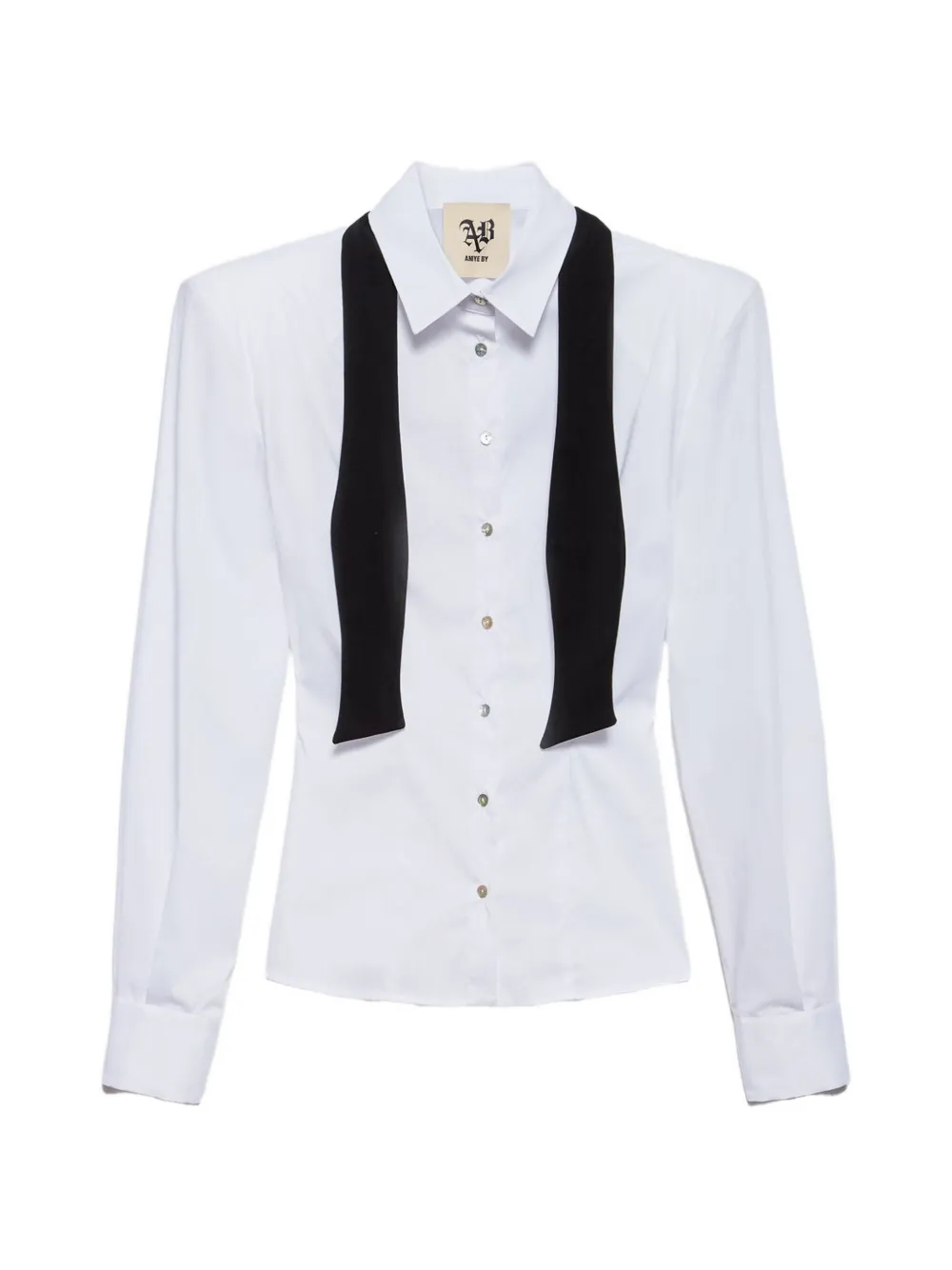Aniye By Costanza neck-tie shirt - Bianco