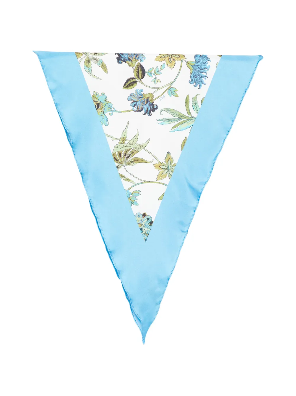 Fay Foulard con stampa a fiori - Blu