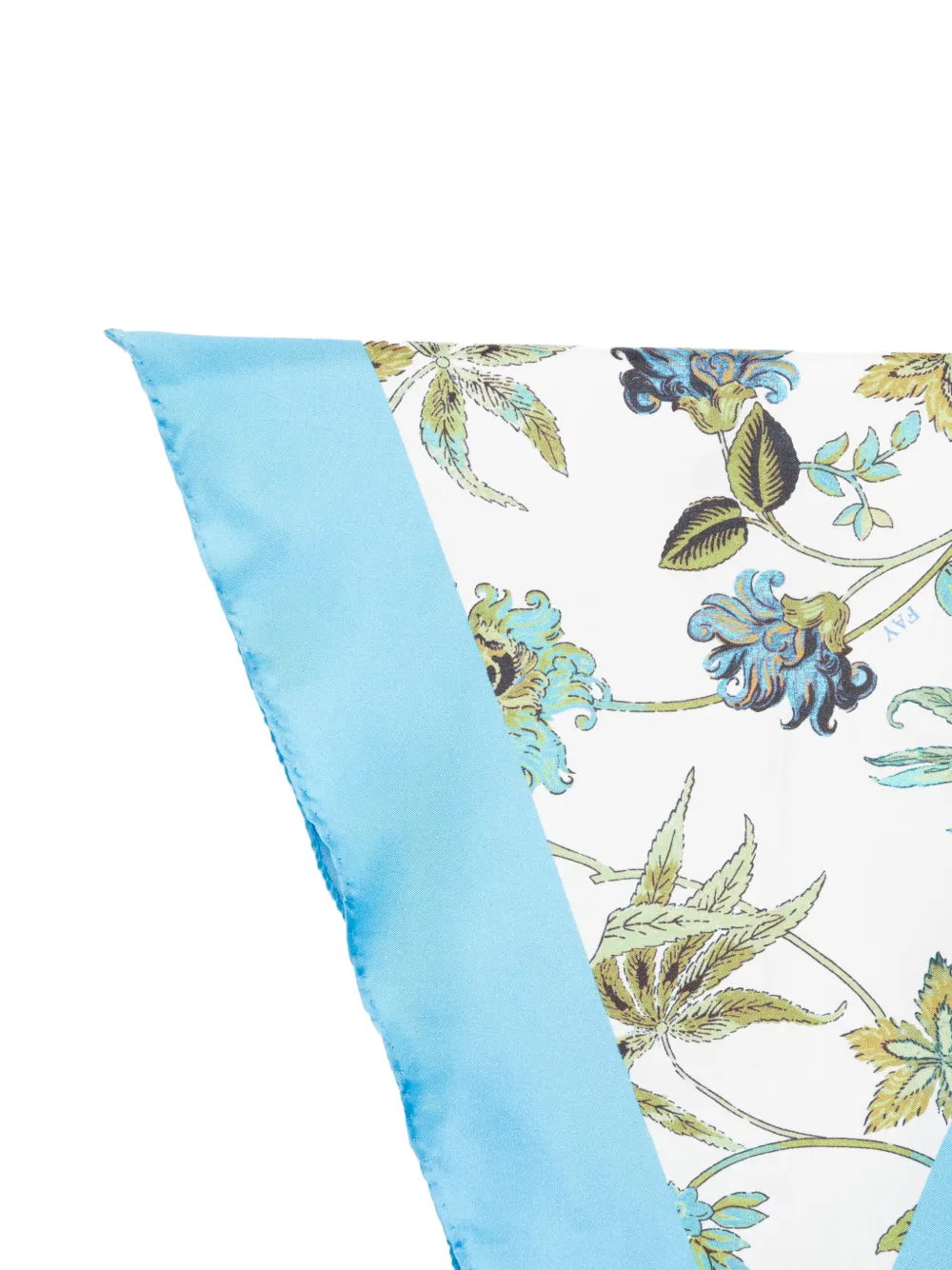  Fay Foulard Con Stampa A Fiori - Blu 