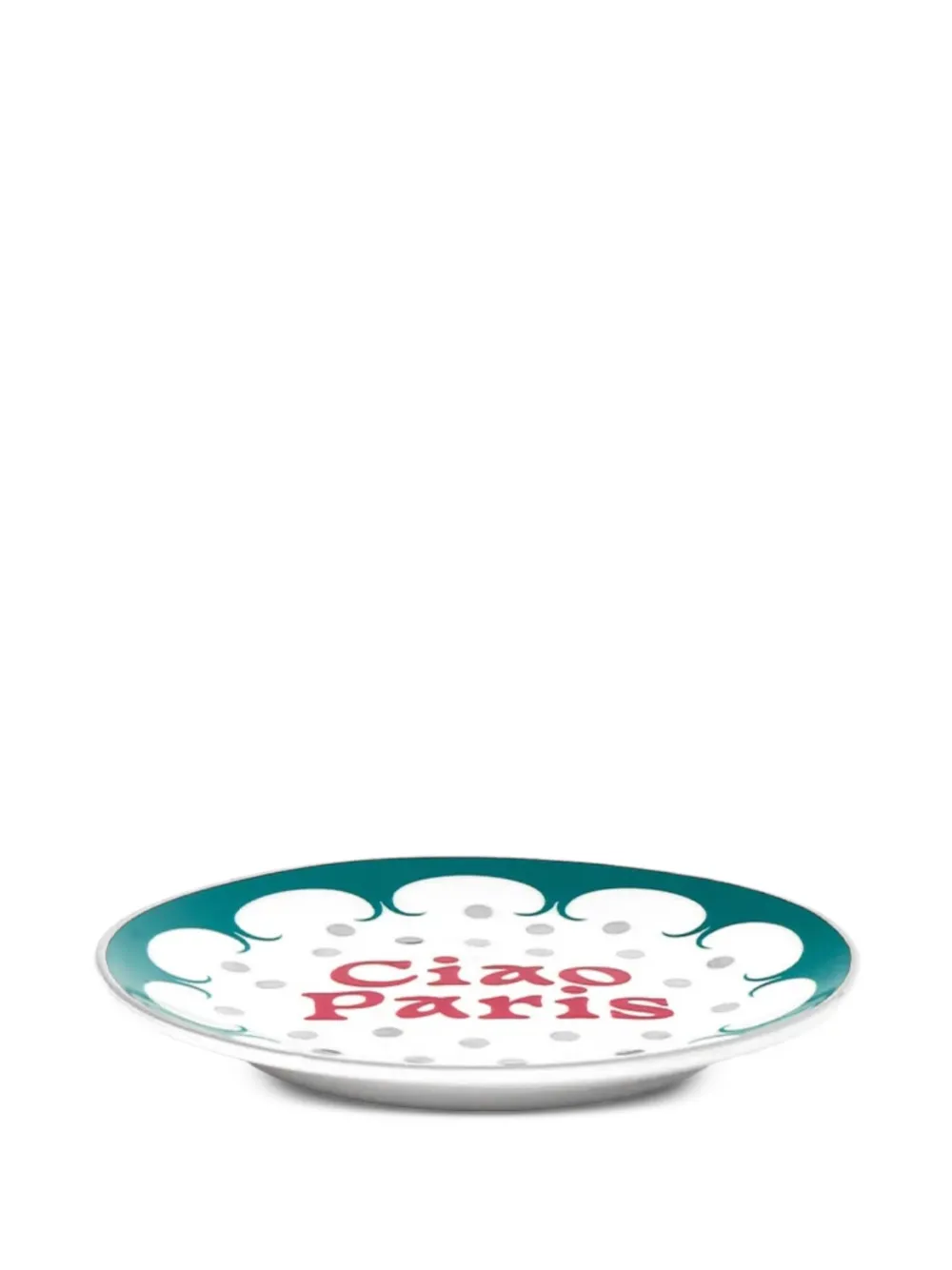  Bitossi Home Ciao Paris Dotted Plate Set (set Of Two) - White 