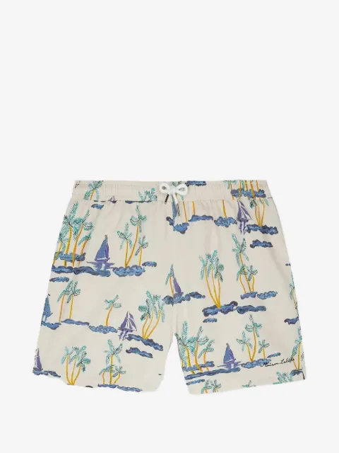 Maison Labiche badeshorts med bådtryk