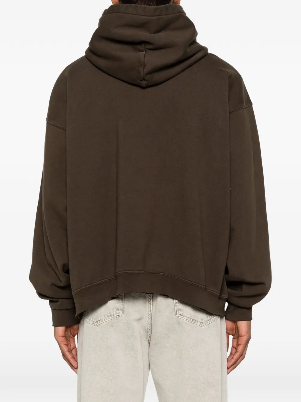 GALLERY DEPT. Sweater met capuchon en verfspatten Bruin