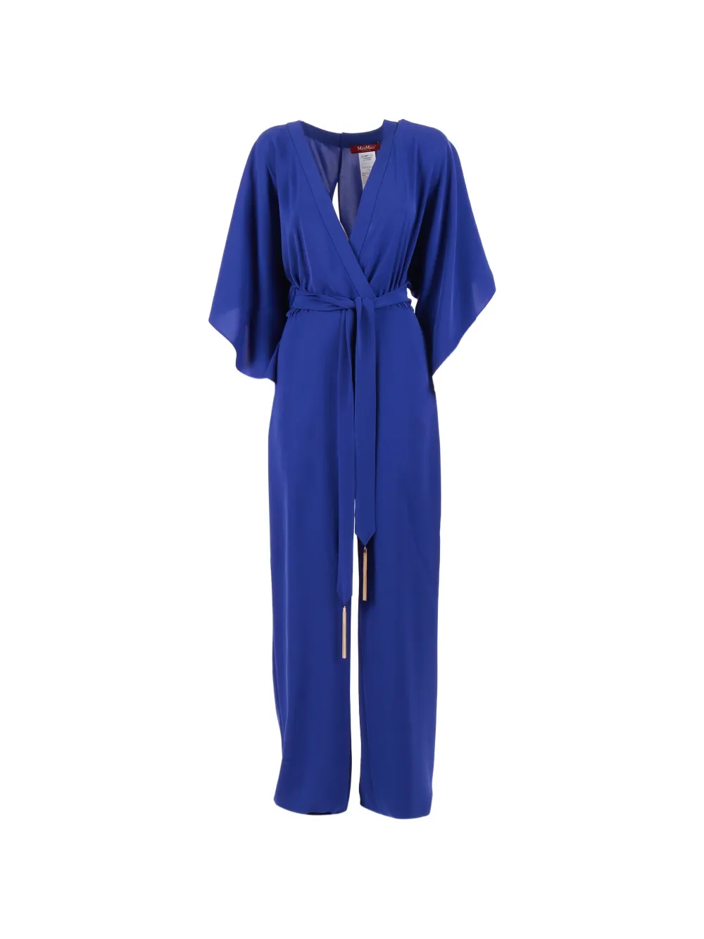 Max Mara belted kimono jumpsuit - Blu