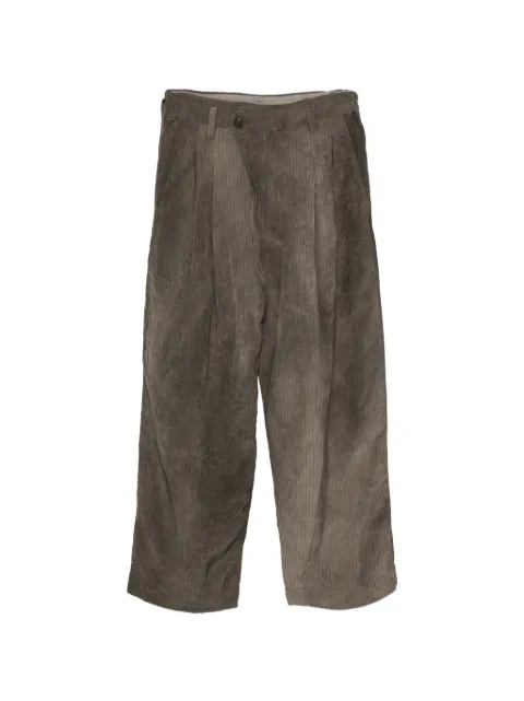 Ziggy Chen pinstripe pleated trousers