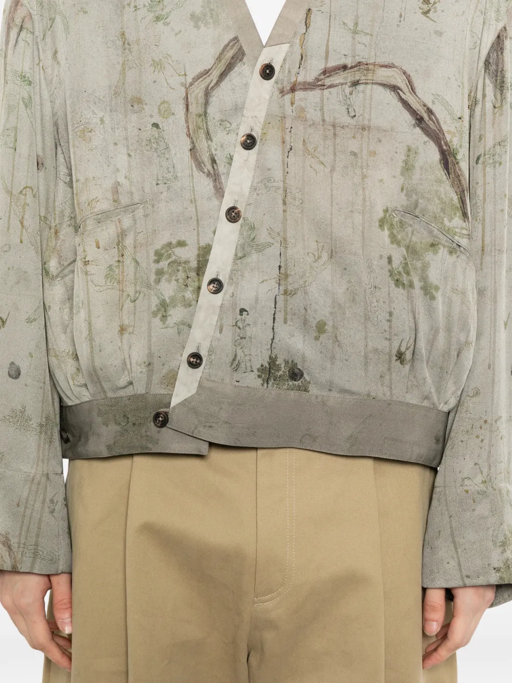 Printed Silk Jacket