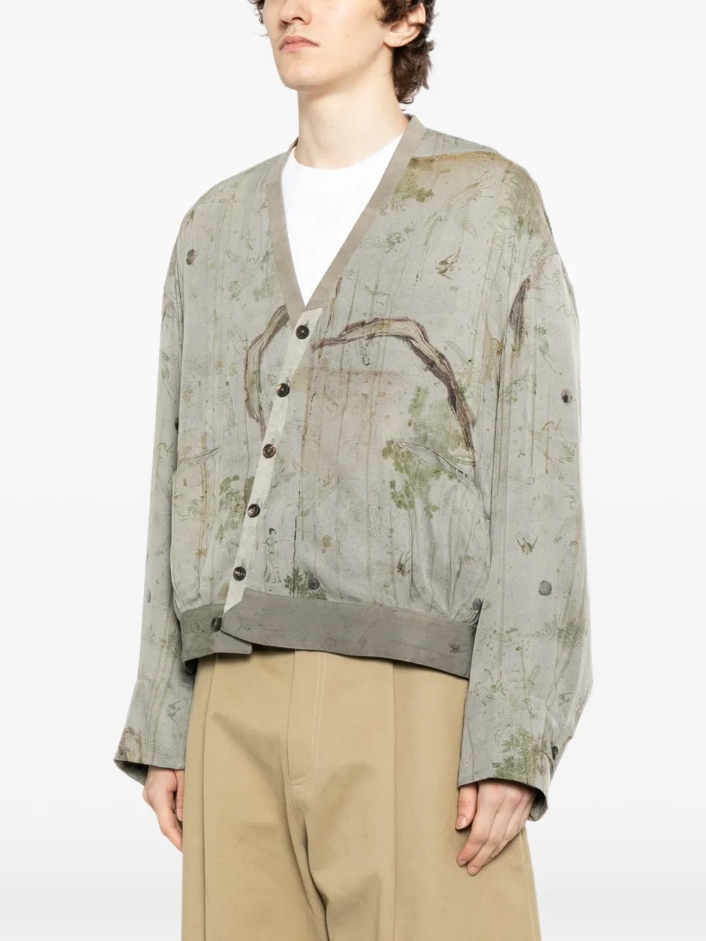Printed Silk Jacket