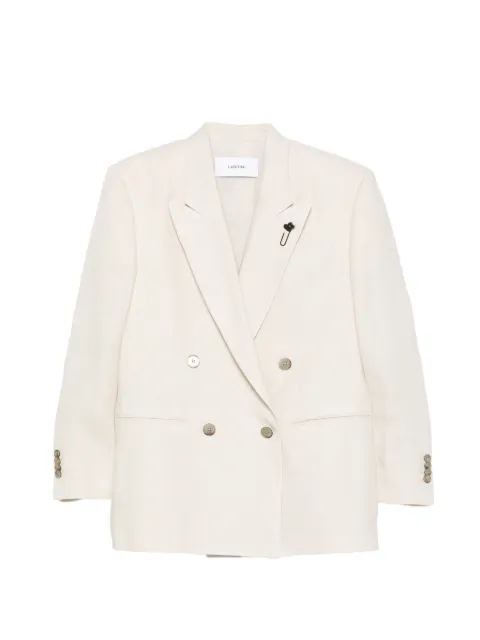 Lardini Cameron pin-detail double-breasted blazer