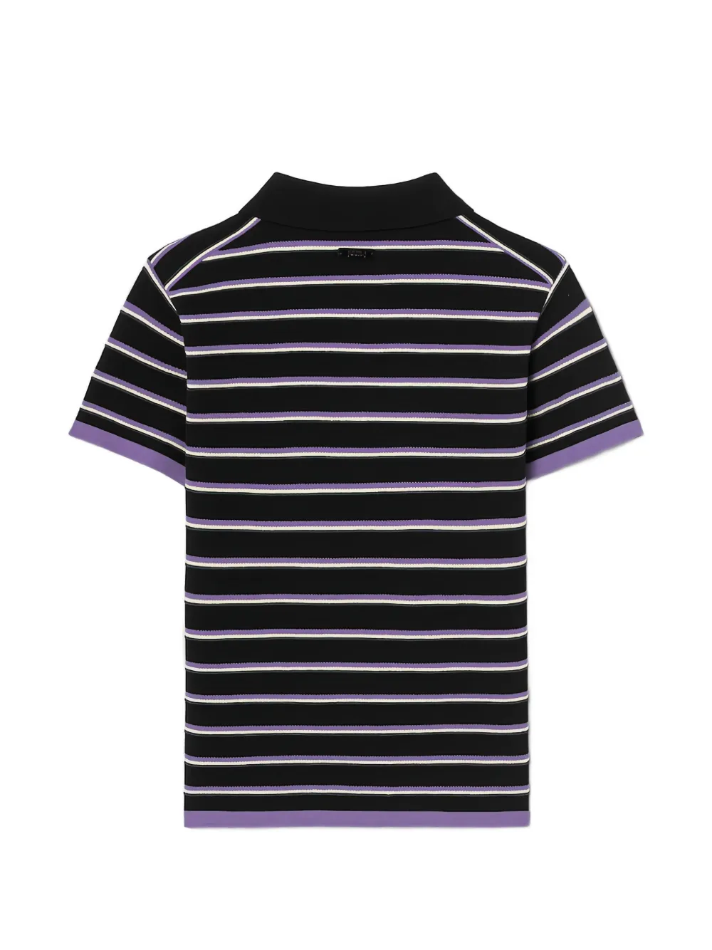 Juun.J Gestreept poloshirt Zwart