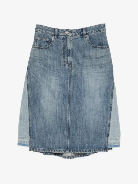 Juun.J denim midi skirt