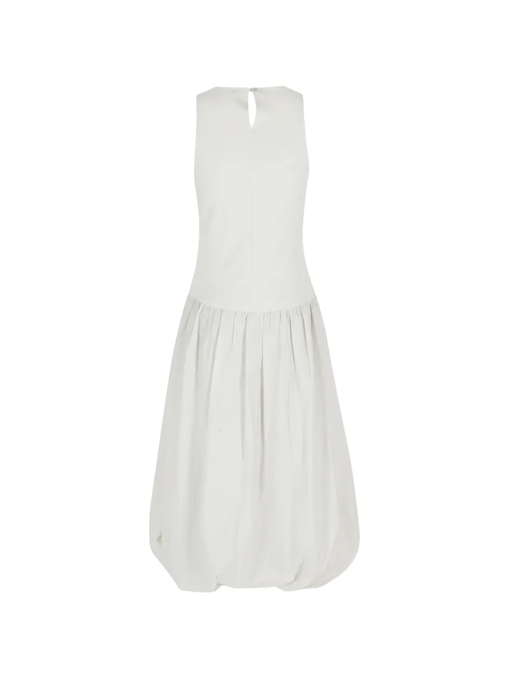  La Piscine Sleeveless Gathered Dress - Neutrals 