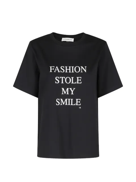 Victoria Beckham Camiseta decote careca
