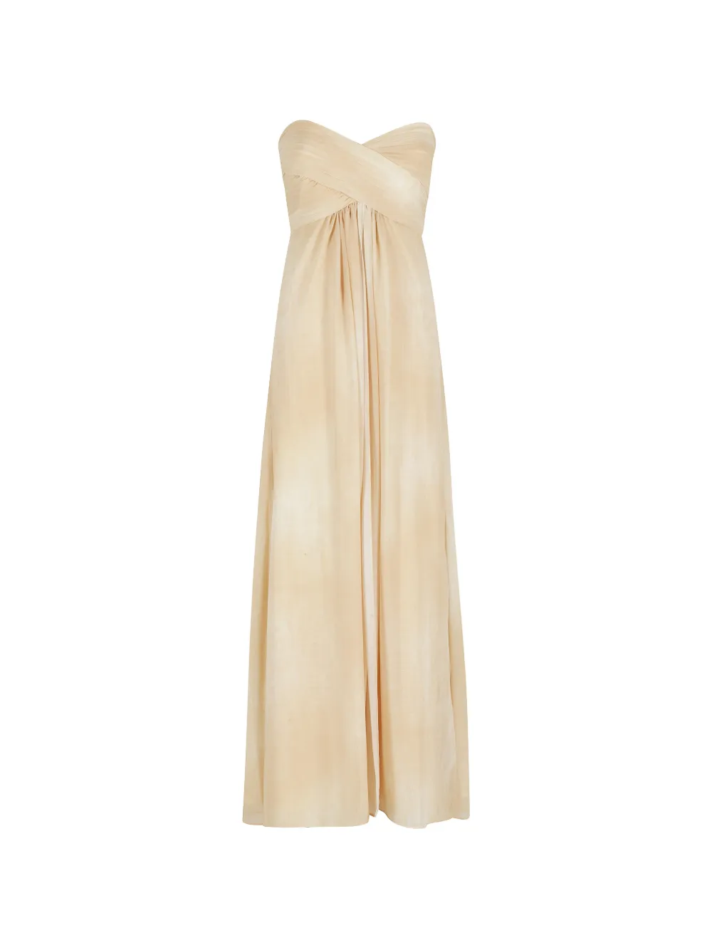 ERMANNO FIRENZE twisted strapless maxi dress - Neutrals