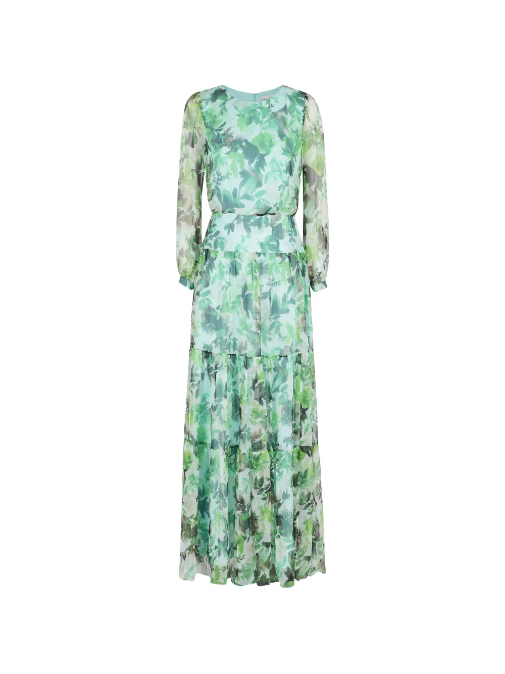 Saloni Isabel tiered floral maxi dress - Grün