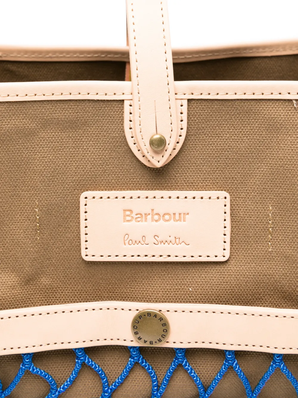 Barbour x Paul Smith shopper met logopatch Bruin