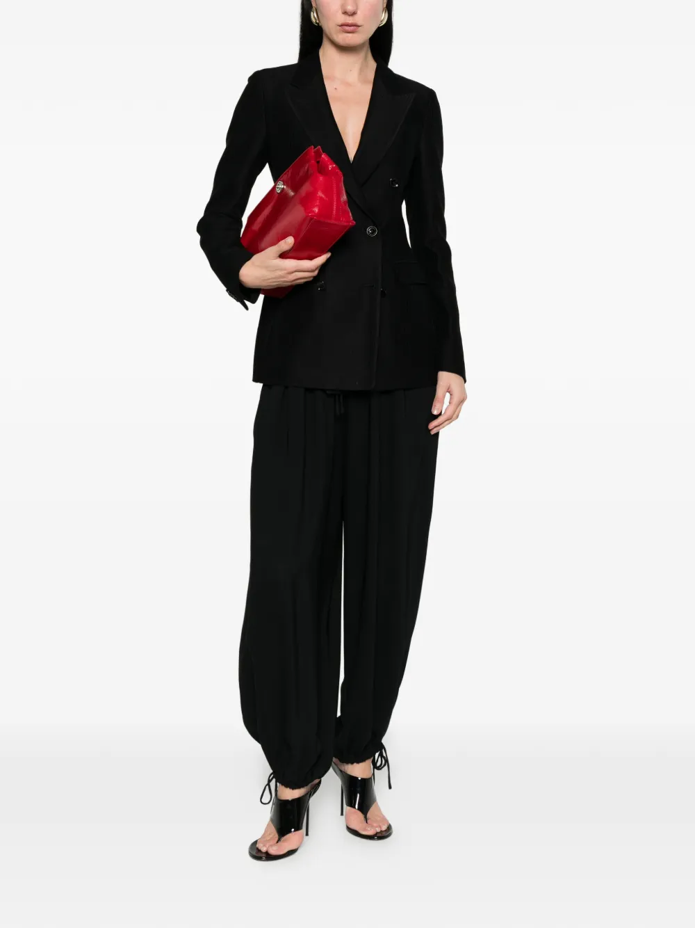 Tagliatore Blazer met dubbele rij knopen Zwart