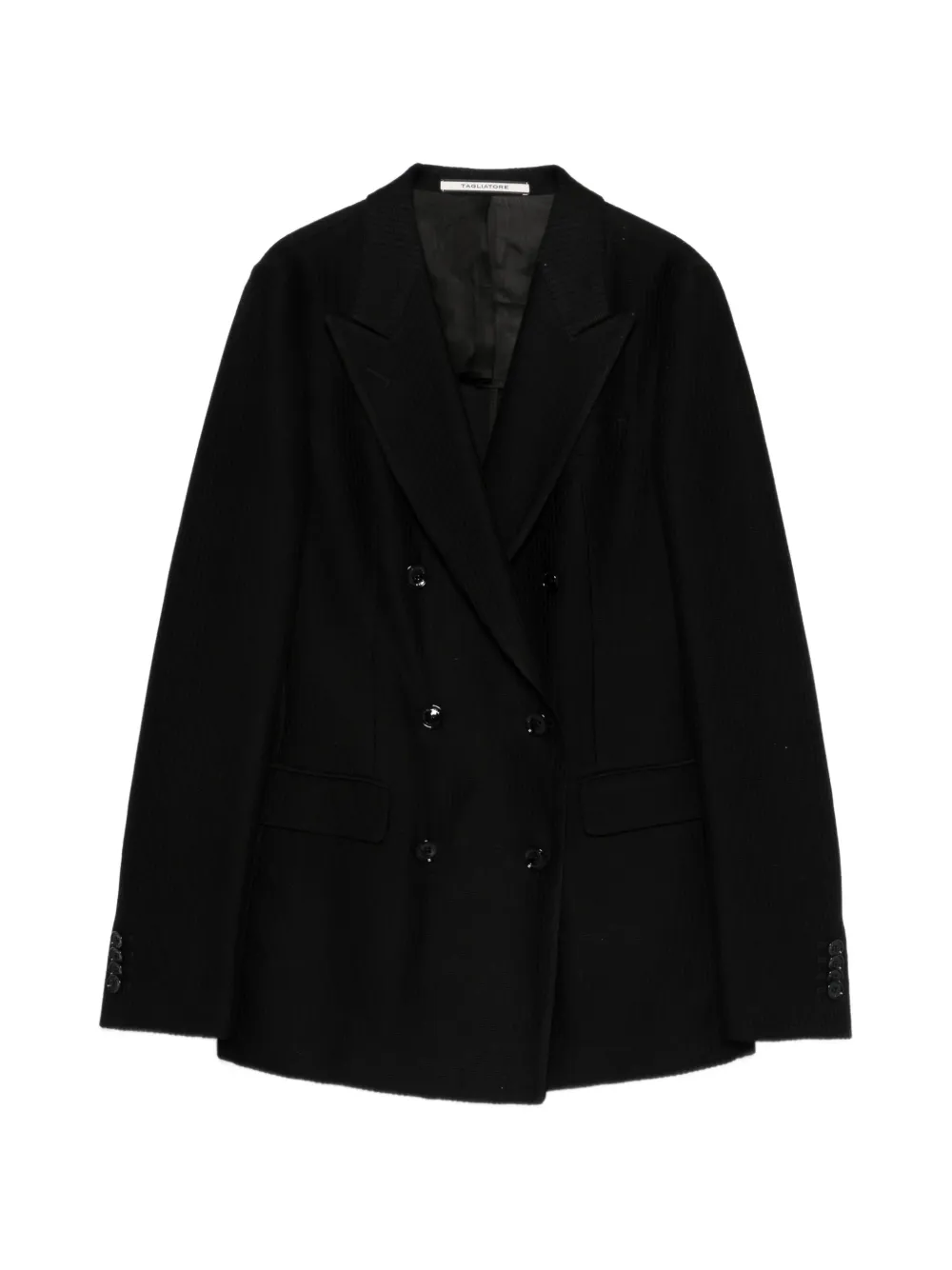 Tagliatore double-breasted blazer - Black