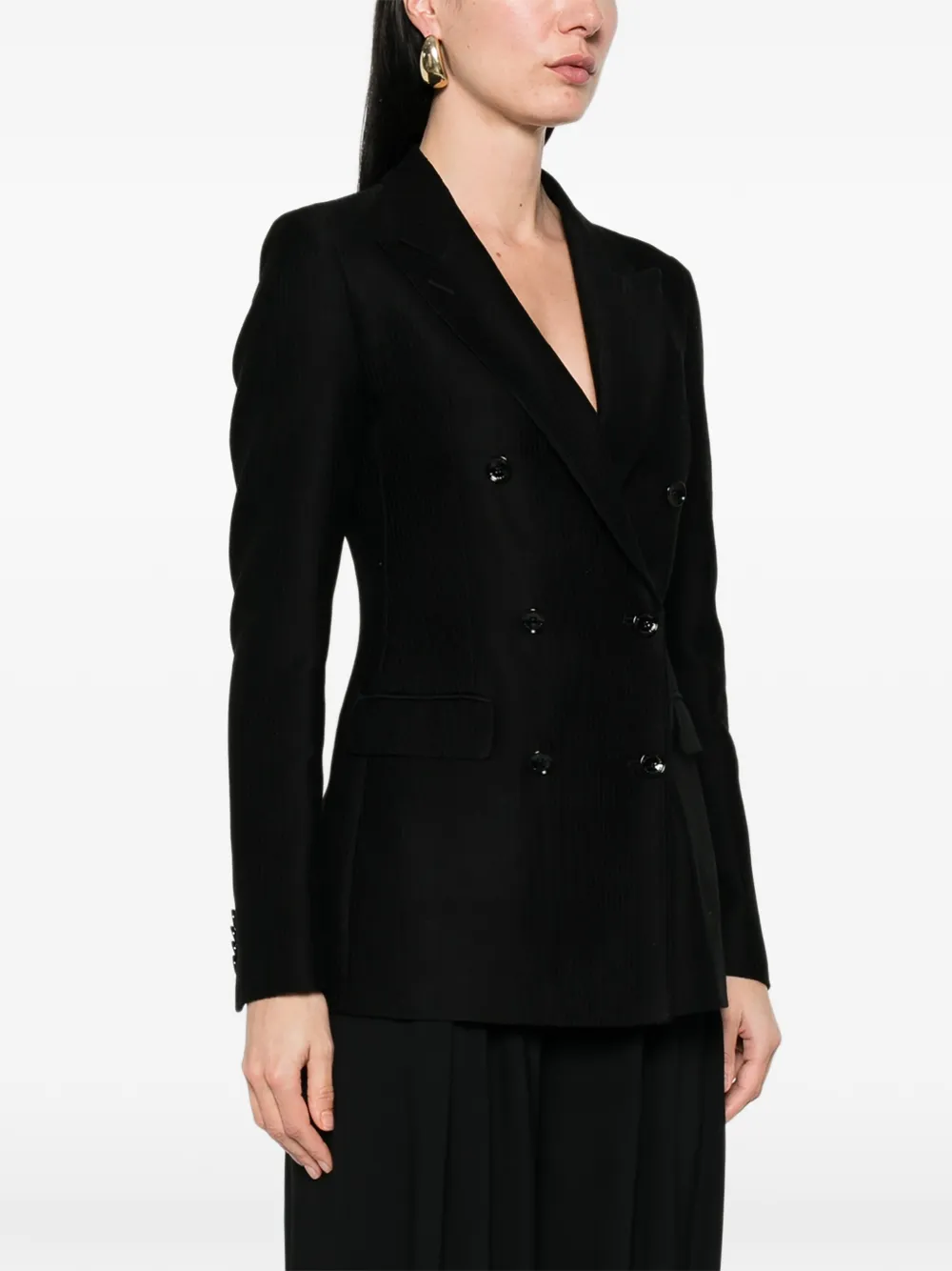 Tagliatore Blazer met dubbele rij knopen Zwart