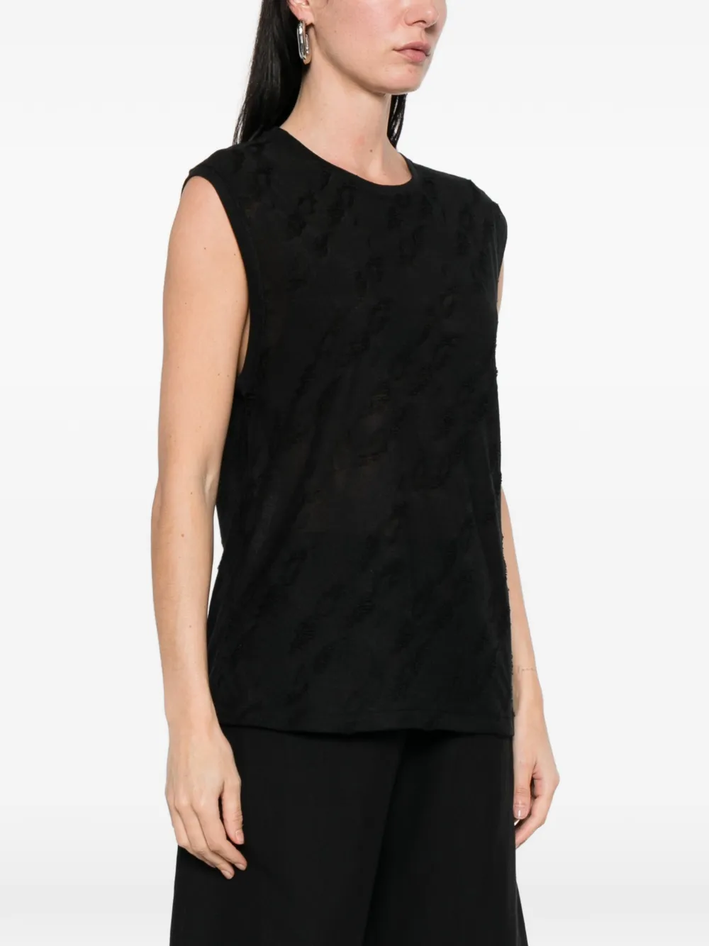 IRO Gloriana T-shirt met ronde hals Zwart